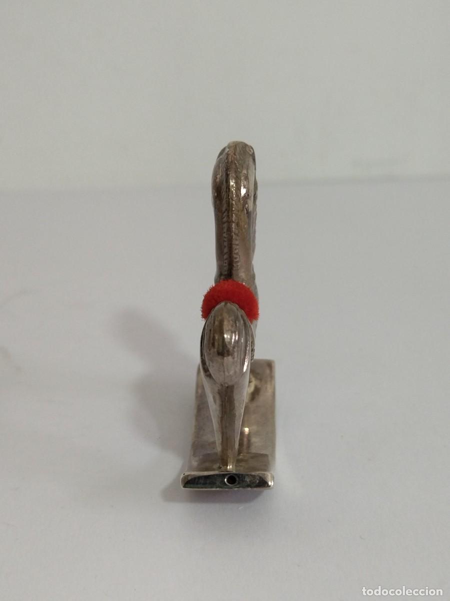 Antig&uuml;edades: Alfiletero Antiguo de plata Caballito. - Foto 10