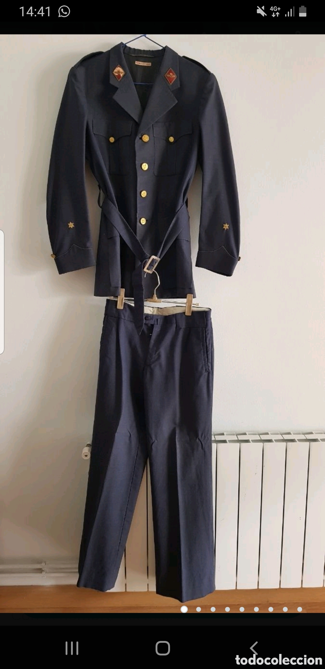 Antig&uuml;edades: Uniforme militar a&eacute;reo. Franco. - Foto 1