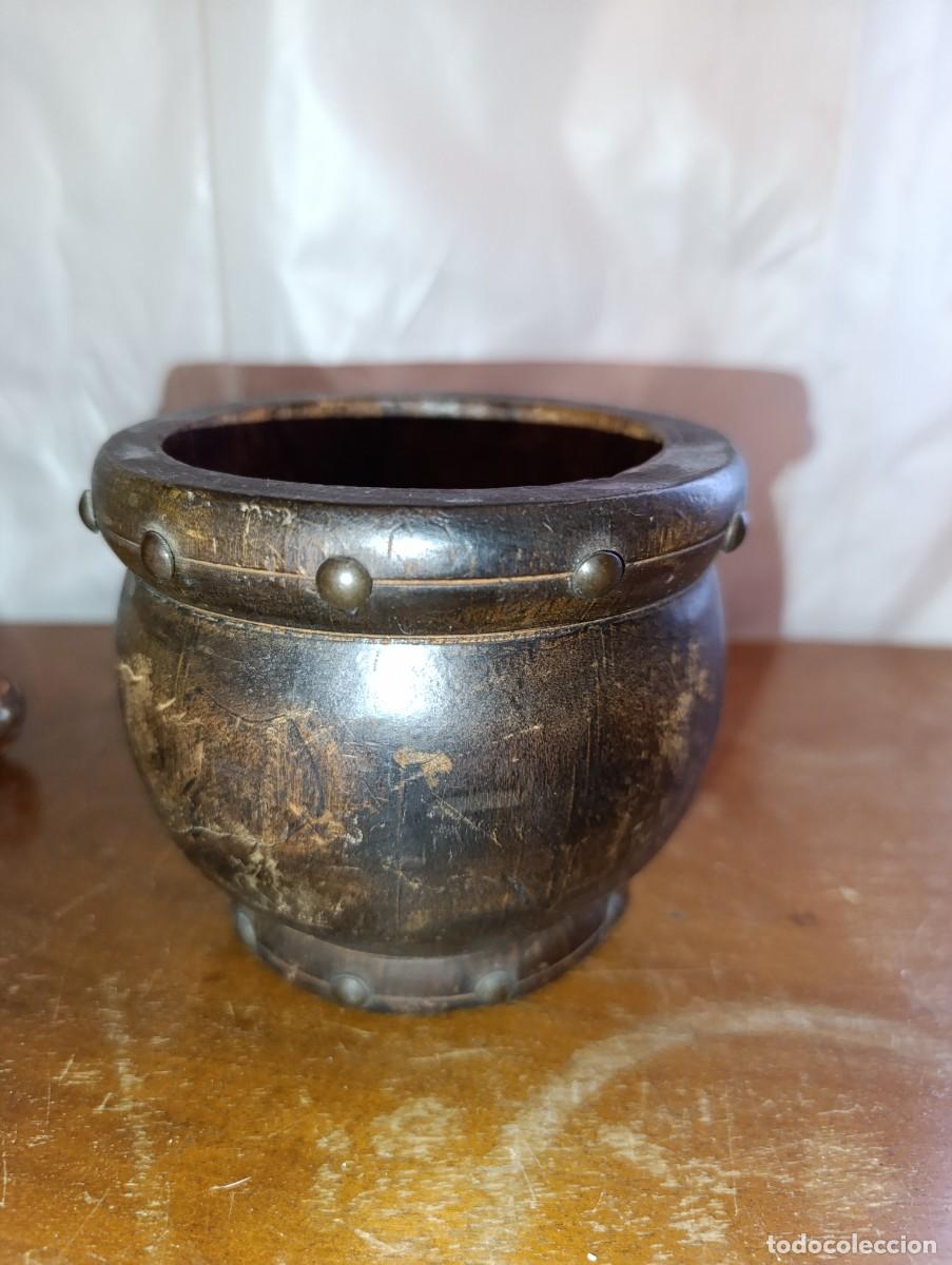 Antig&uuml;edades: Antiguo mortero de madera - Foto 3