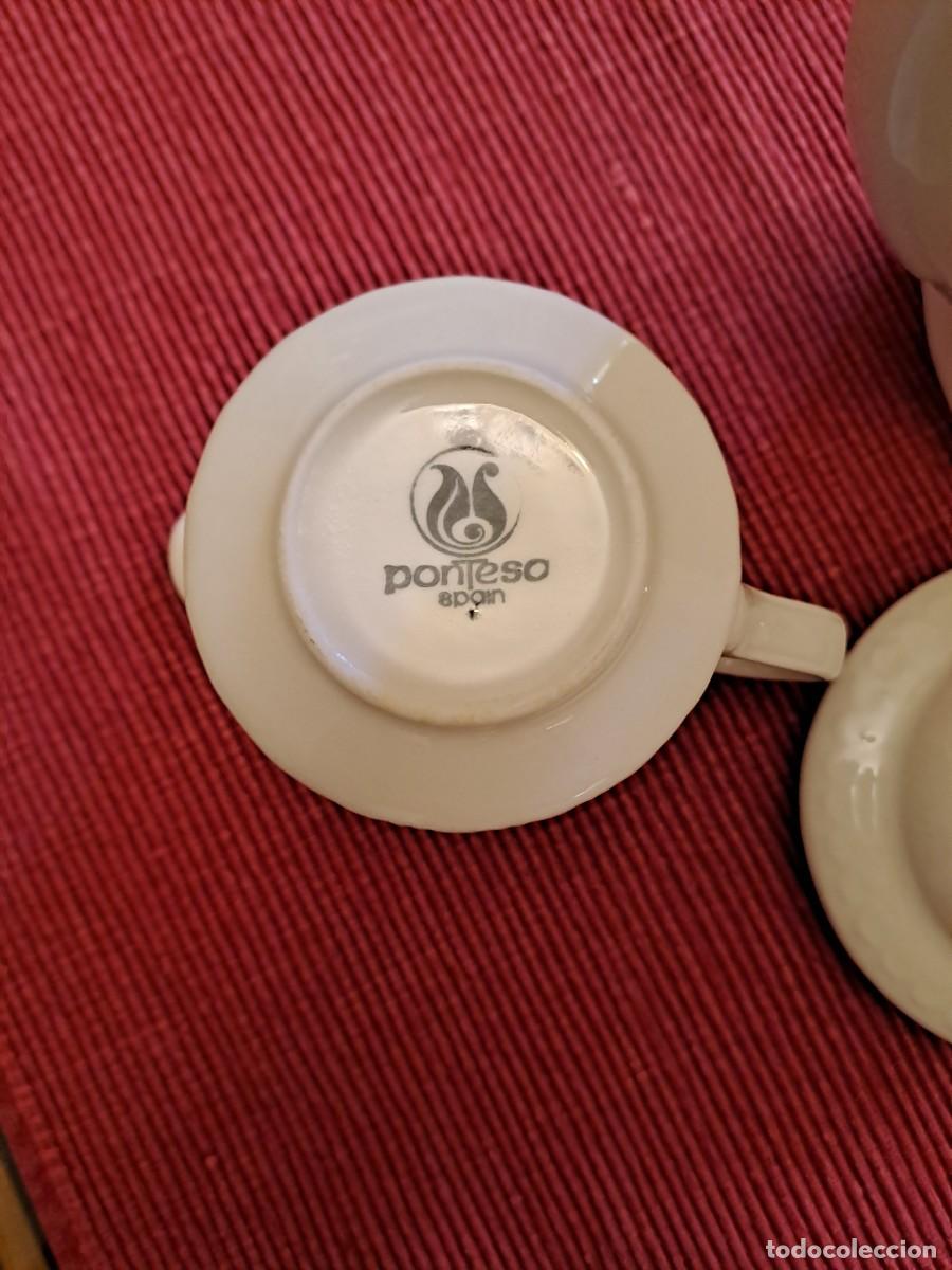 Antig&uuml;edades: JUEGO DE CAFETERA Y LECHERA PONTESA - Foto 3