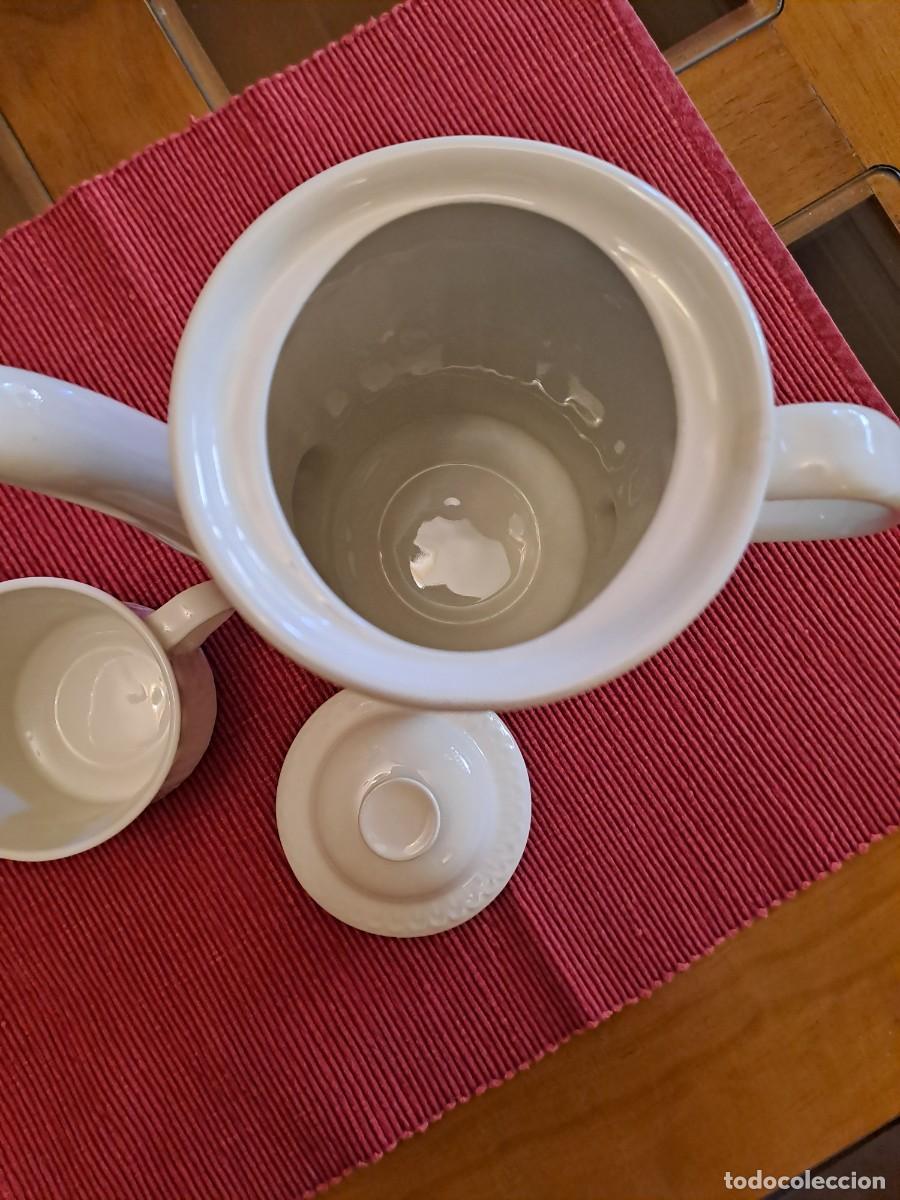 Antig&uuml;edades: JUEGO DE CAFETERA Y LECHERA PONTESA - Foto 4
