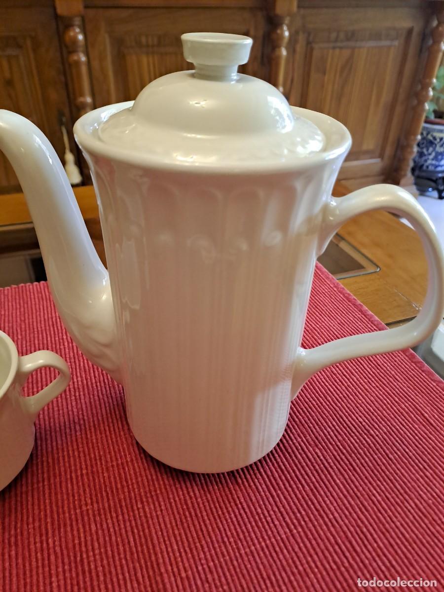 Antig&uuml;edades: JUEGO DE CAFETERA Y LECHERA PONTESA - Foto 5