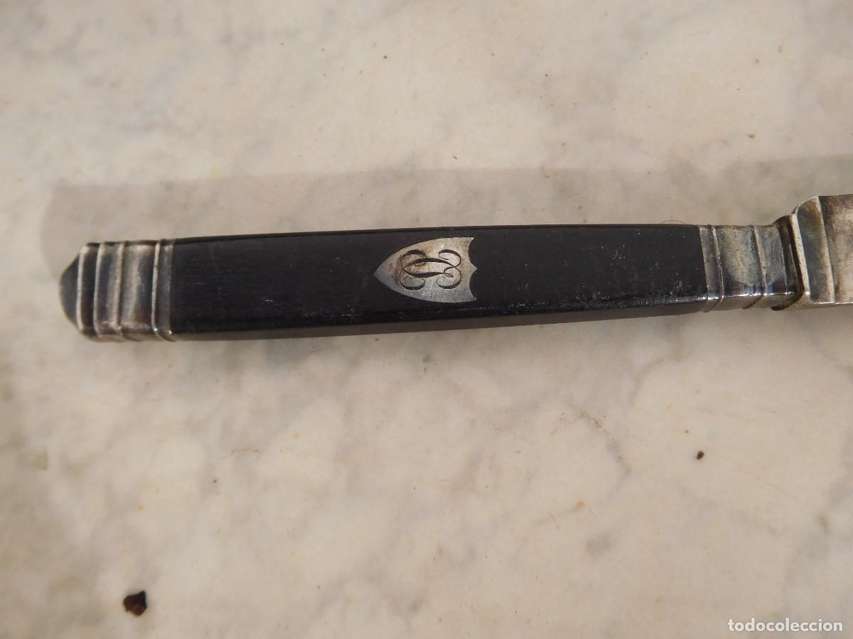 Antig&uuml;edades: Cuchillo antiguo de plata siglo XIX - Foto 2