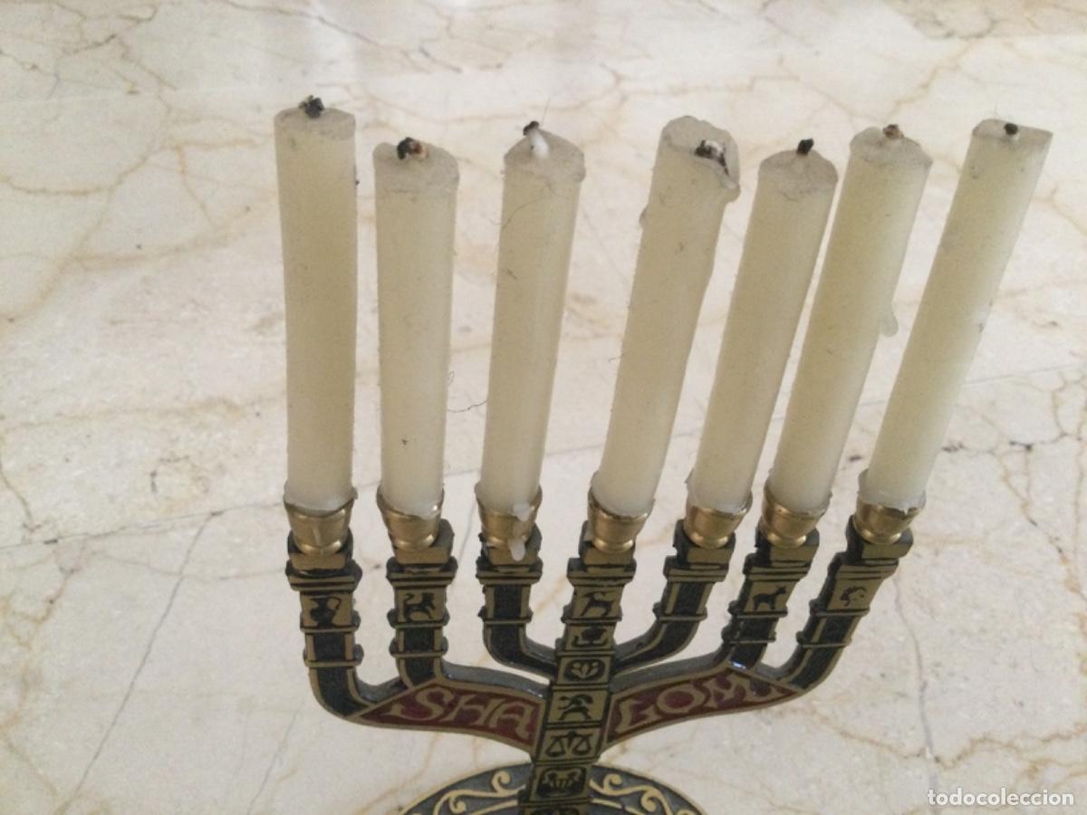 Antig&uuml;edades: Bonito candelabro con velas , de Jerusalem - Foto 4