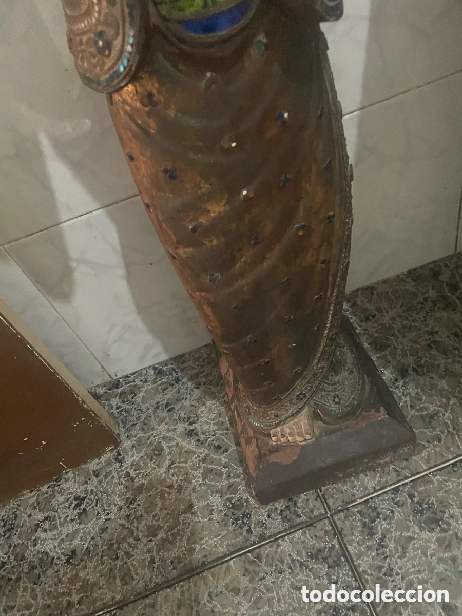 Antig&uuml;edades: Dos figuras de madera antiguas - Foto 8