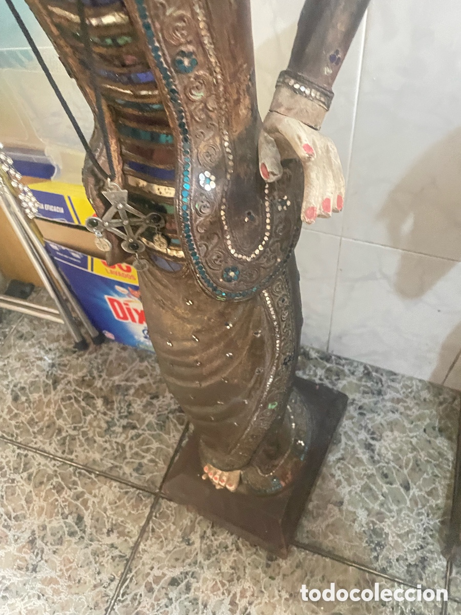 Antig&uuml;edades: Dos figuras de madera antiguas - Foto 10