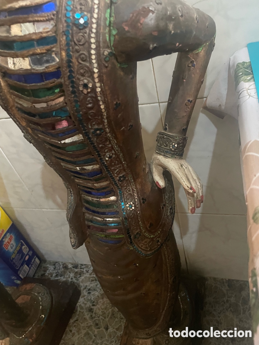 Antig&uuml;edades: Dos figuras de madera antiguas - Foto 15