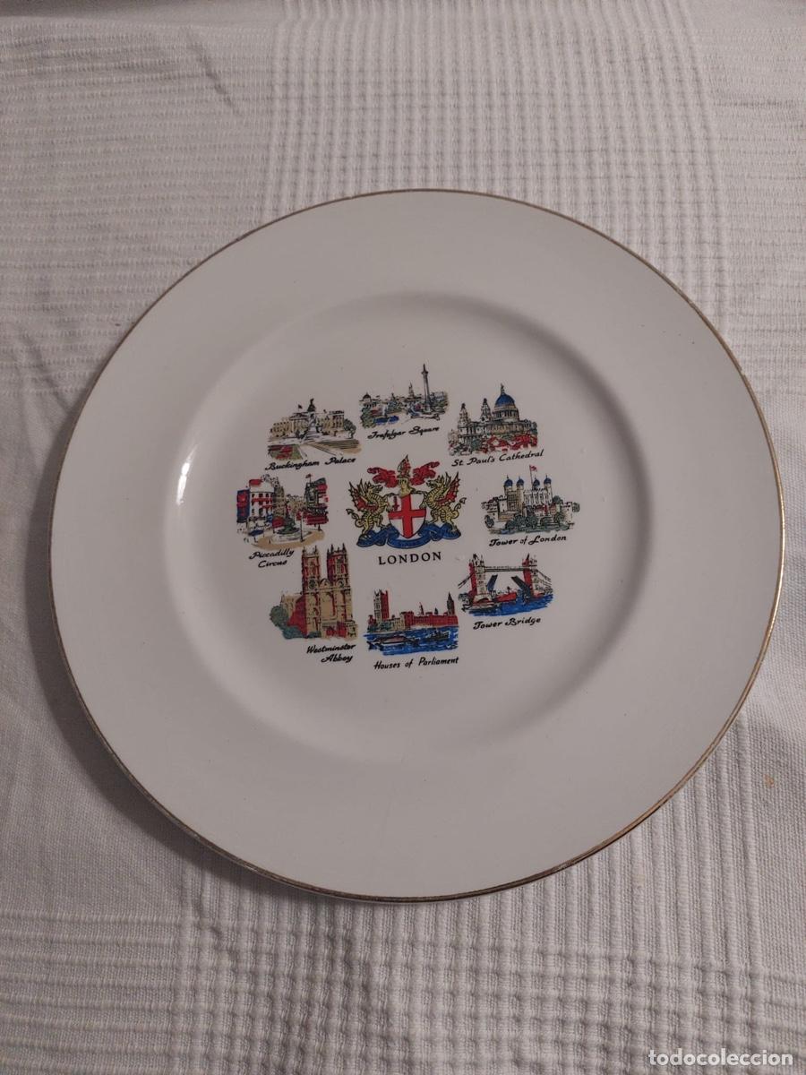 Antig&uuml;edades: Plato cer&aacute;mica edificios de Londres - Foto 1