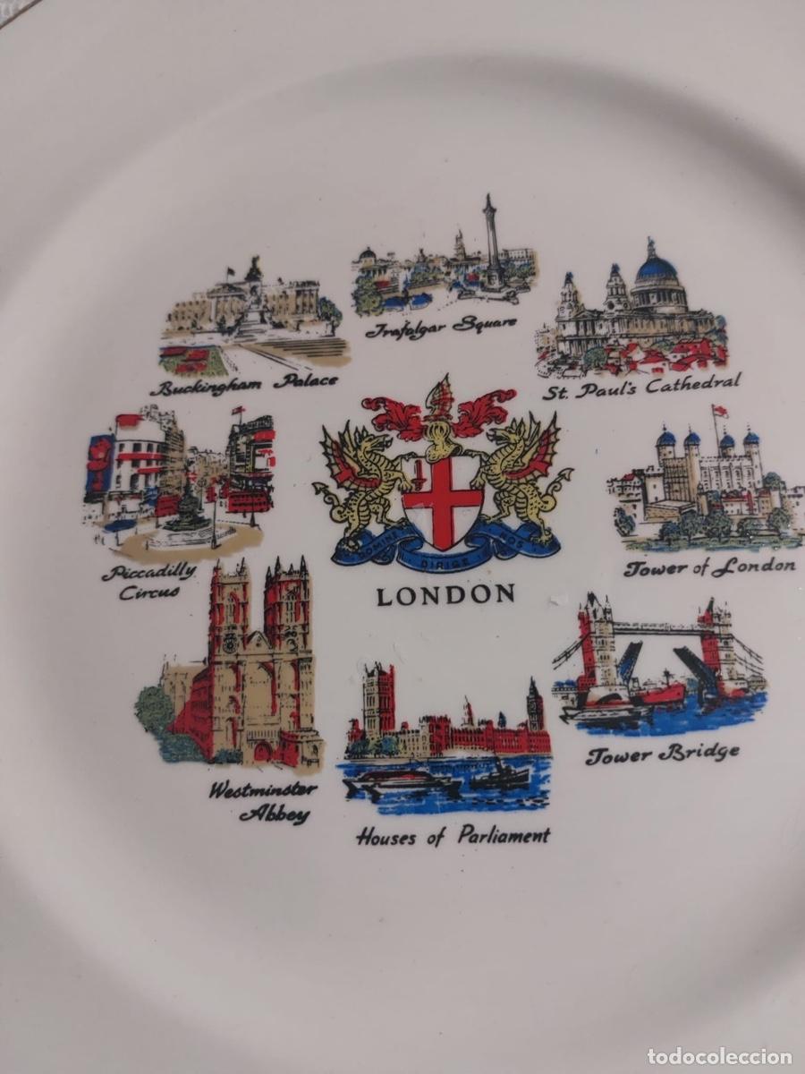 Antig&uuml;edades: Plato cer&aacute;mica edificios de Londres - Foto 2