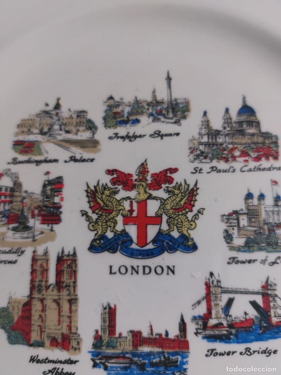 Antig&uuml;edades: Plato cer&aacute;mica edificios de Londres - Foto 3