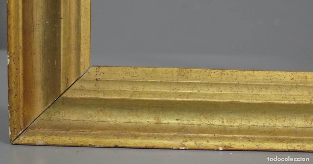 Antig&uuml;edades: MARCO DE MADERA. PAN DE ORO. SIGLO XVIII - Foto 4