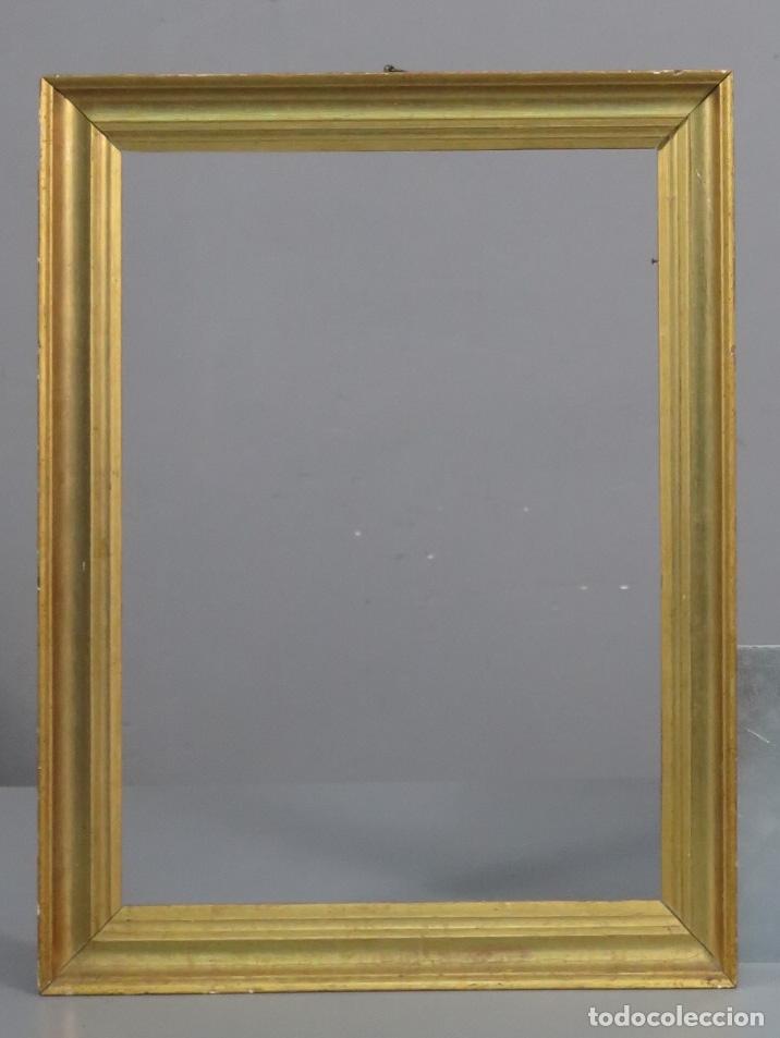 Antig&uuml;edades: MARCO DE MADERA. PAN DE ORO. SIGLO XVIII - Foto 1