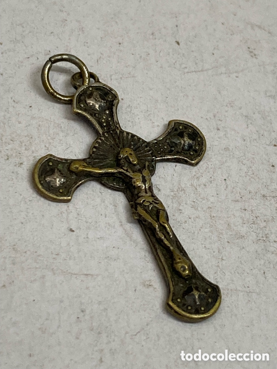 Antig&uuml;edades: Cruz de metal religiosa C251 - Foto 1