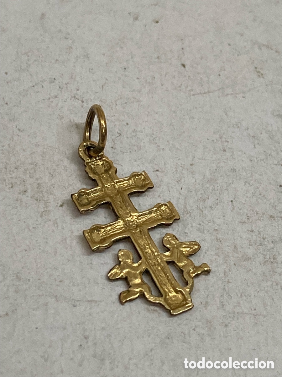 Antig&uuml;edades: Medalla dorado religiosa C251 - Foto 2