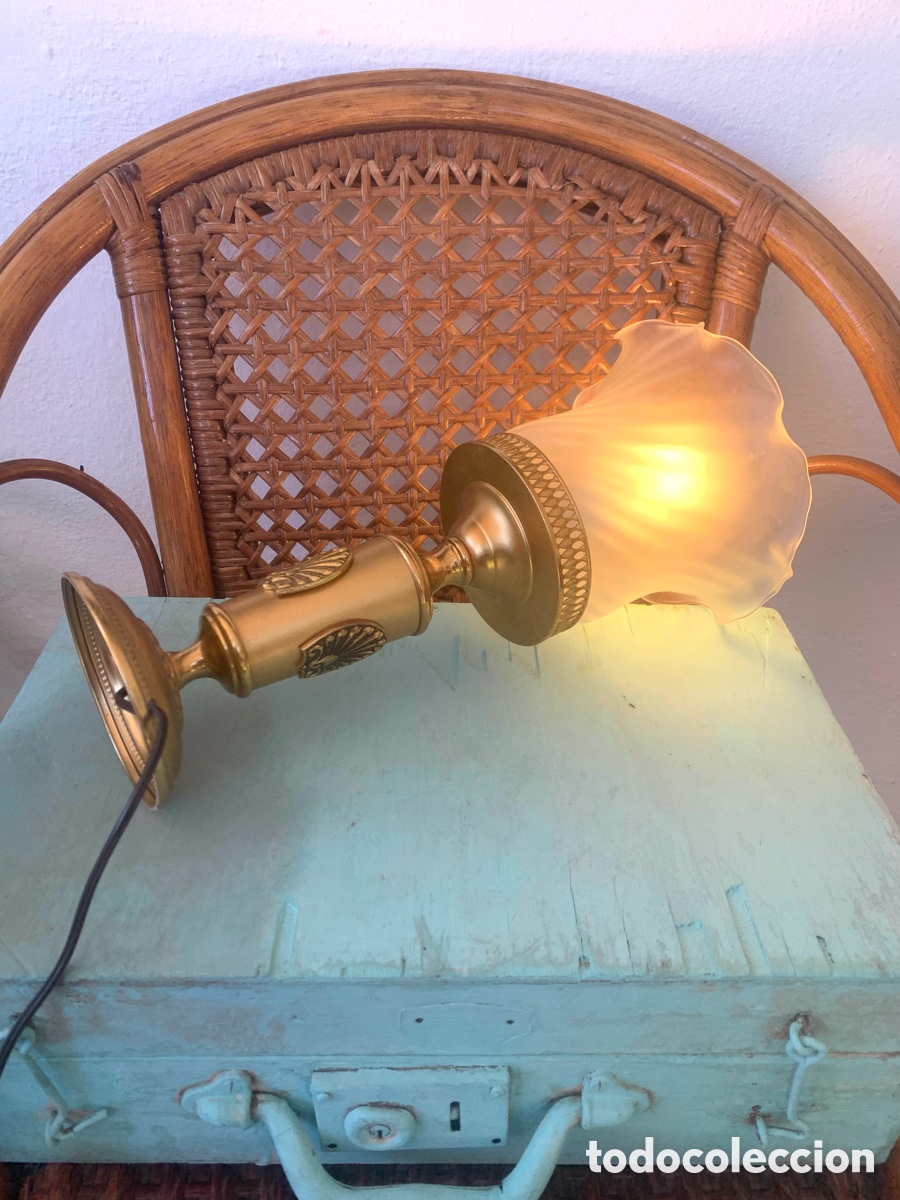 Antig&uuml;edades: ANTIGUA L&Aacute;MPARA DE MESA. - Foto 3