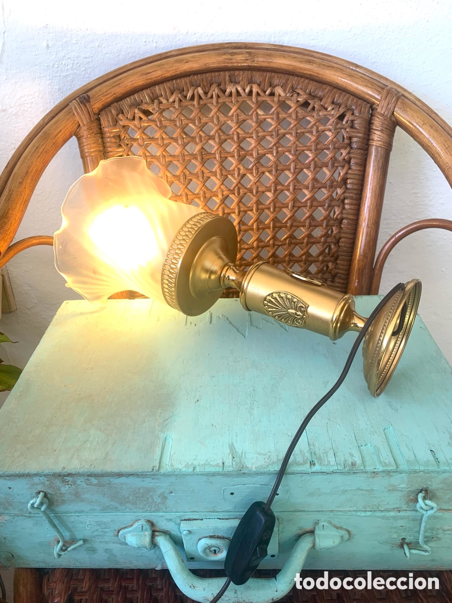 Antig&uuml;edades: ANTIGUA L&Aacute;MPARA DE MESA. - Foto 5