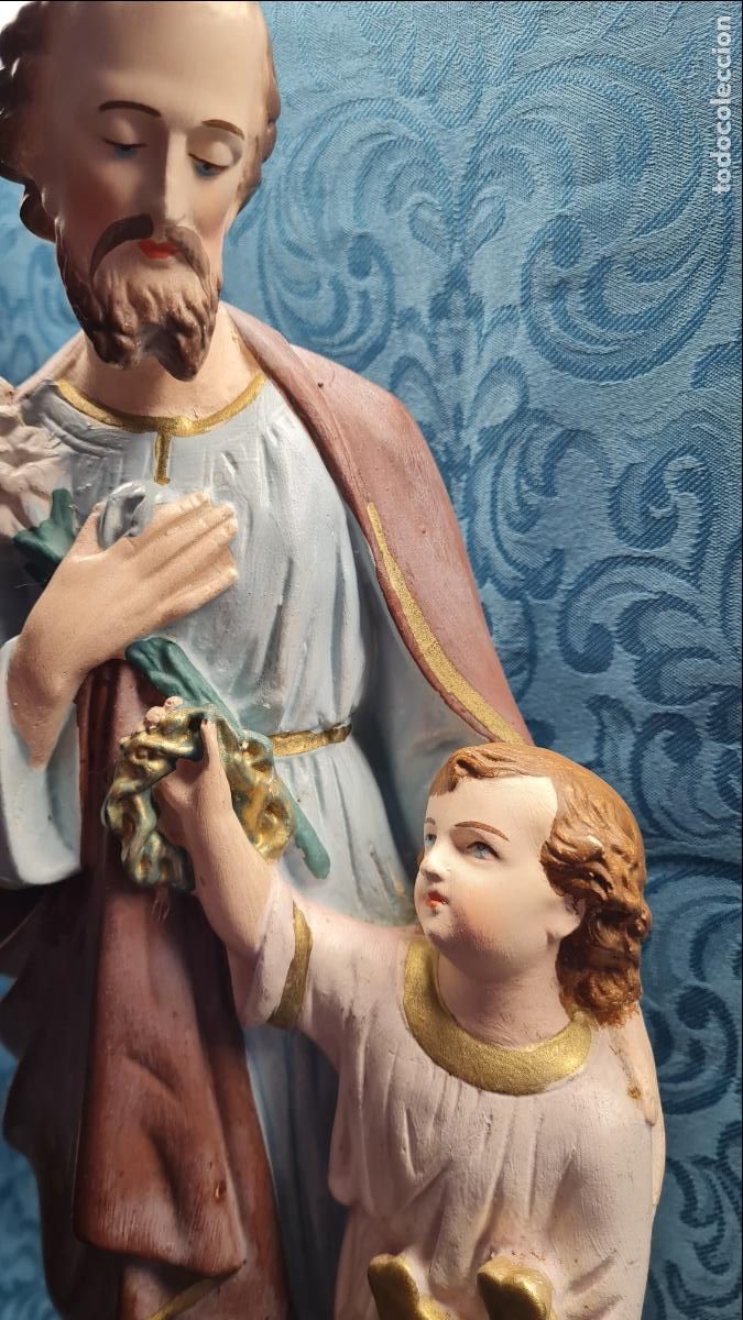 Antig&uuml;edades: SAN JOS&Eacute; CON NI&Ntilde;O DE LA MANO - Foto 6