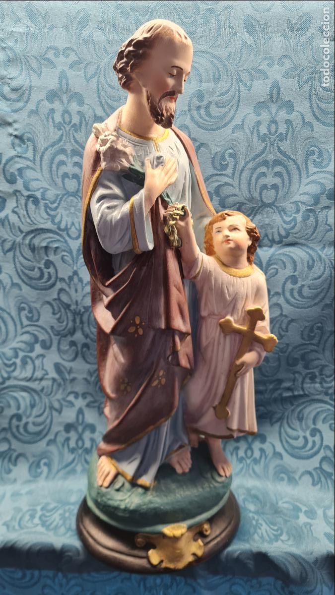 Antig&uuml;edades: SAN JOS&Eacute; CON NI&Ntilde;O DE LA MANO - Foto 1