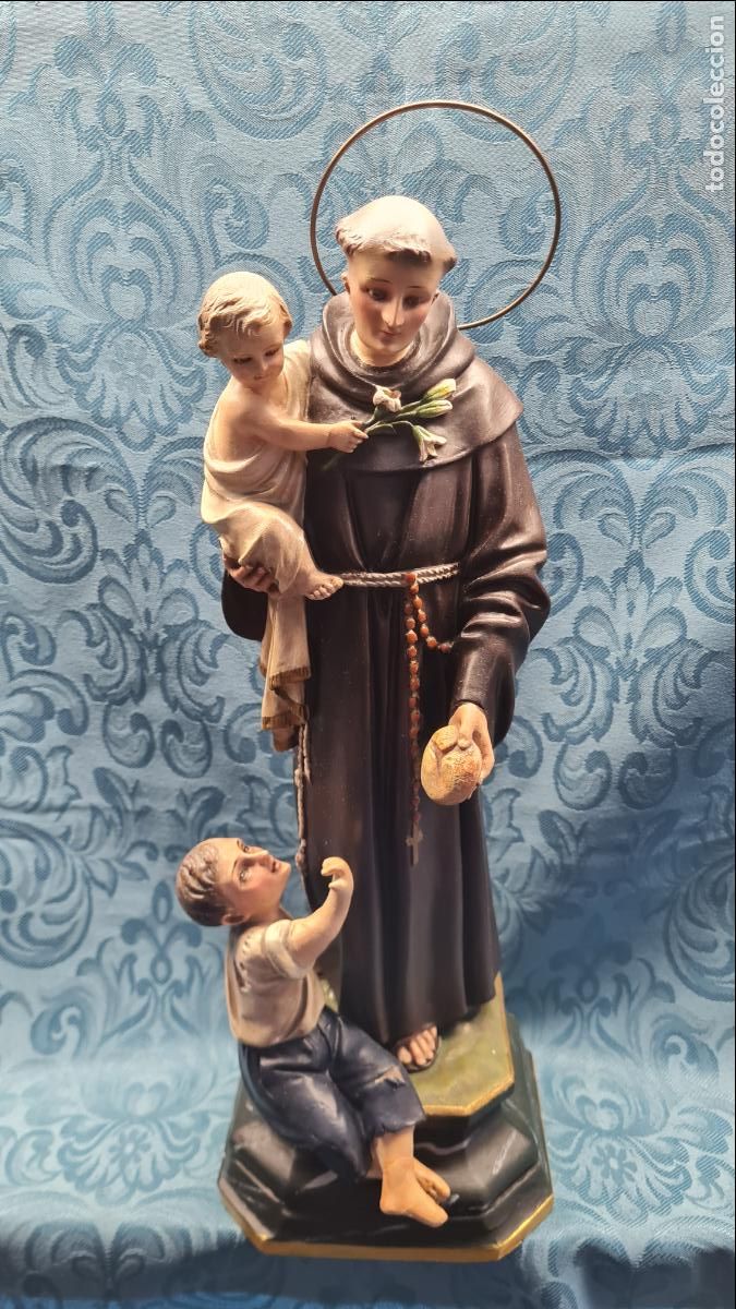 Antig&uuml;edades: SAN ANTONIO CON NI&Ntilde;O EN BRAZOS - Foto 1