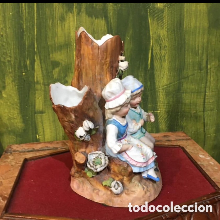 Antig&uuml;edades: Violetero de porcelana - Foto 2