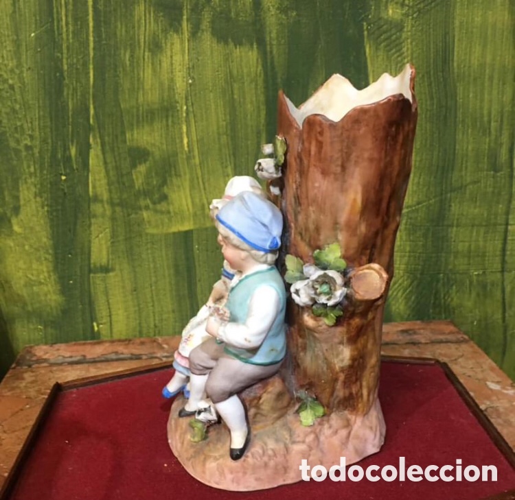 Antig&uuml;edades: Violetero de porcelana - Foto 3