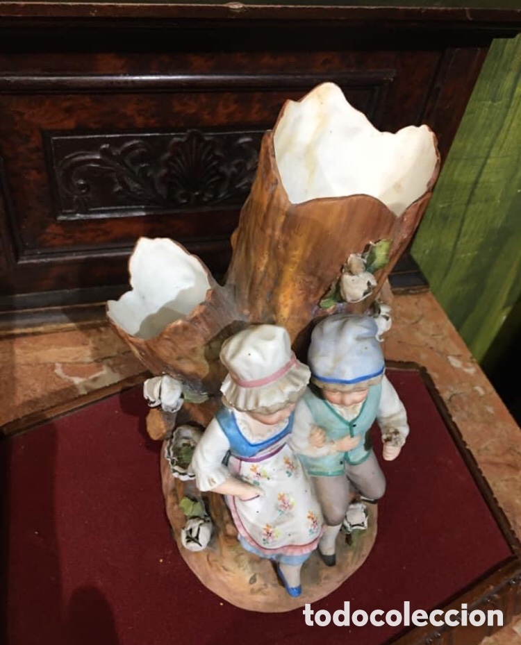 Antig&uuml;edades: Violetero de porcelana - Foto 4
