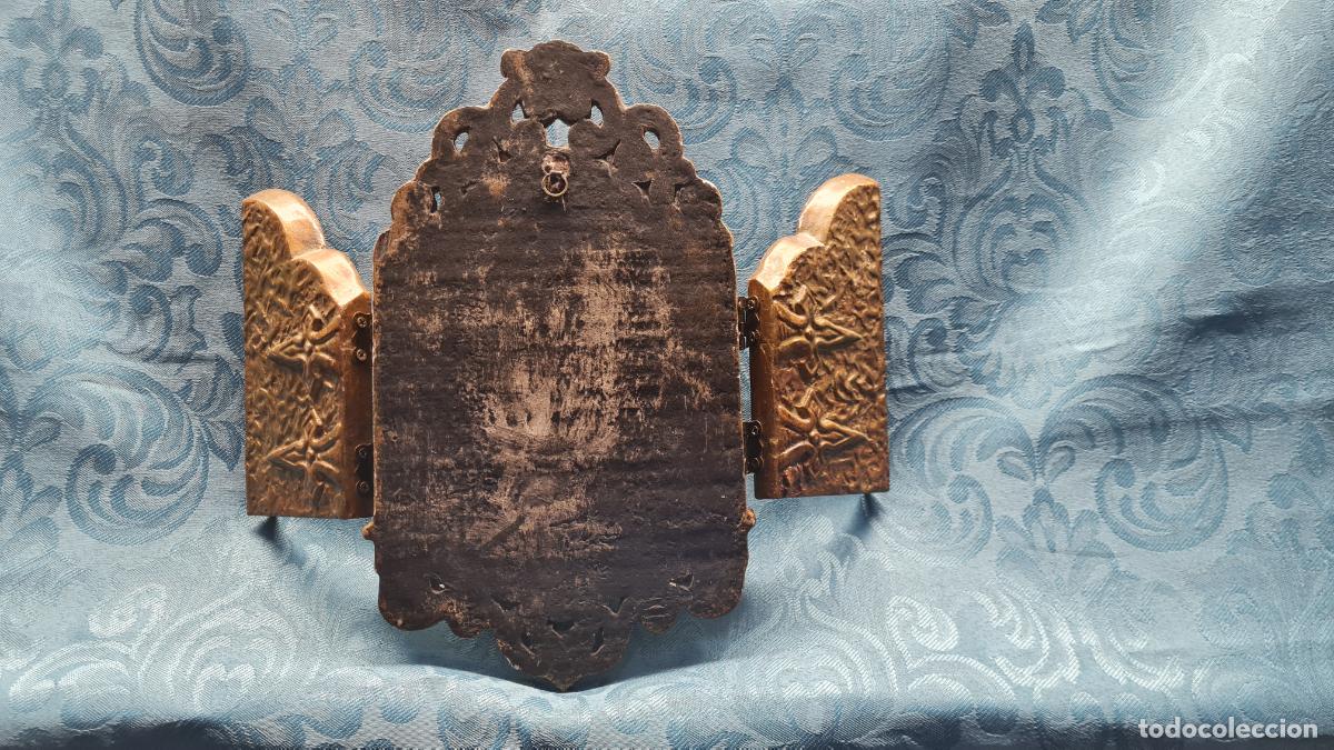 Antig&uuml;edades: TR&Iacute;PTICO RELIGIOSO EN MADERA - Foto 6