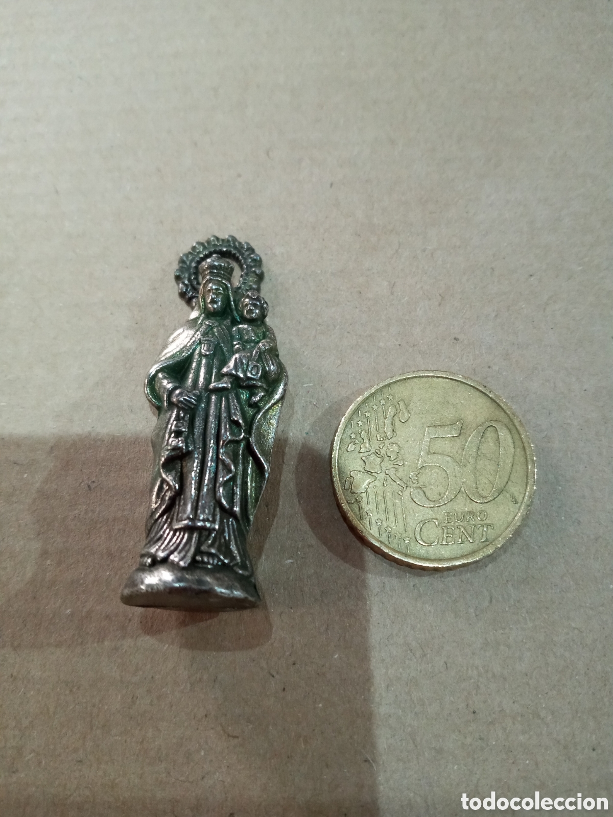 Antig&uuml;edades: VIRGEN DEL CARMEN 5CM. - Foto 2