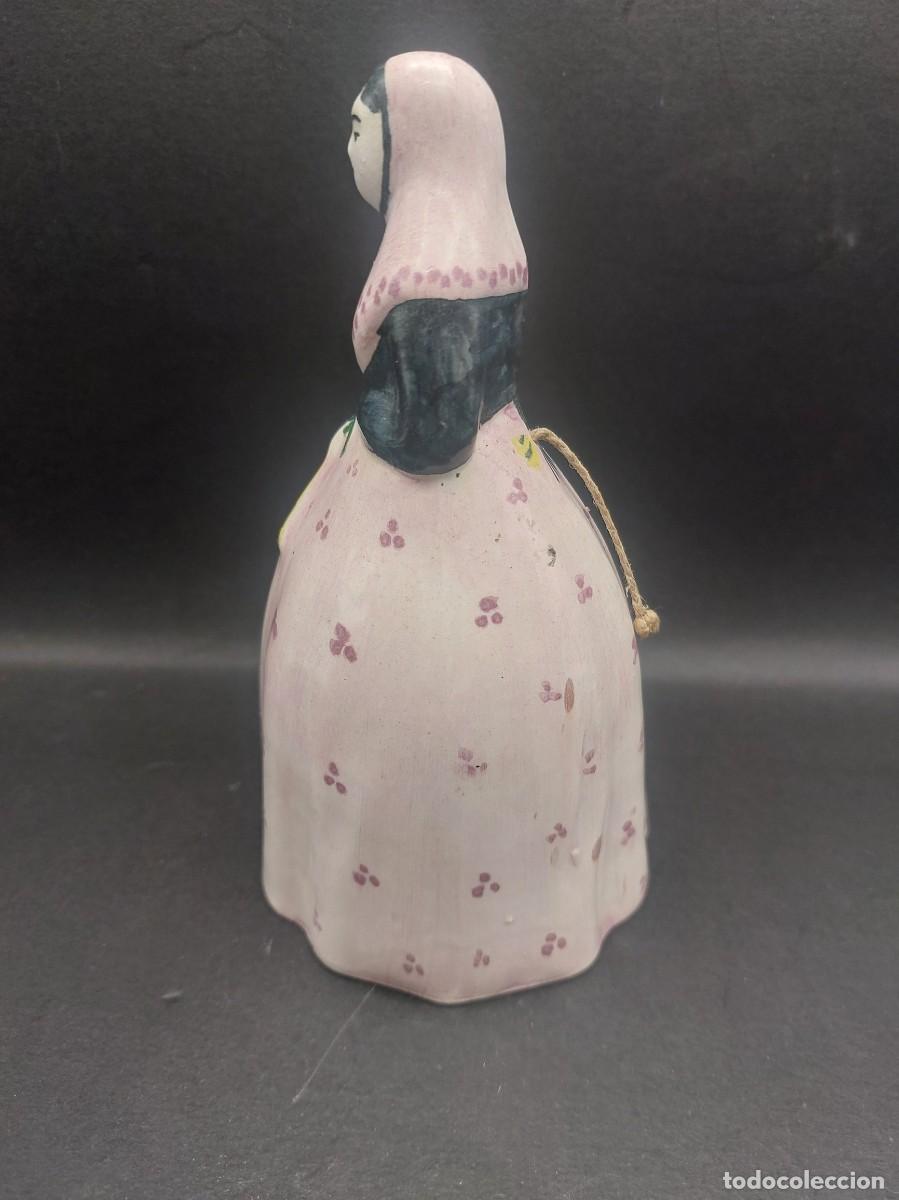 Antig&uuml;edades: CAMPANA DE MUJER DE PORCELANA - Foto 4