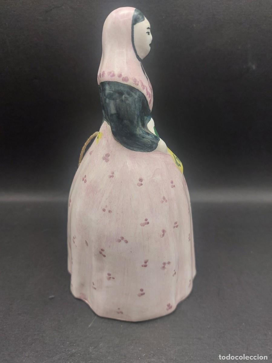 Antig&uuml;edades: CAMPANA DE MUJER DE PORCELANA - Foto 6