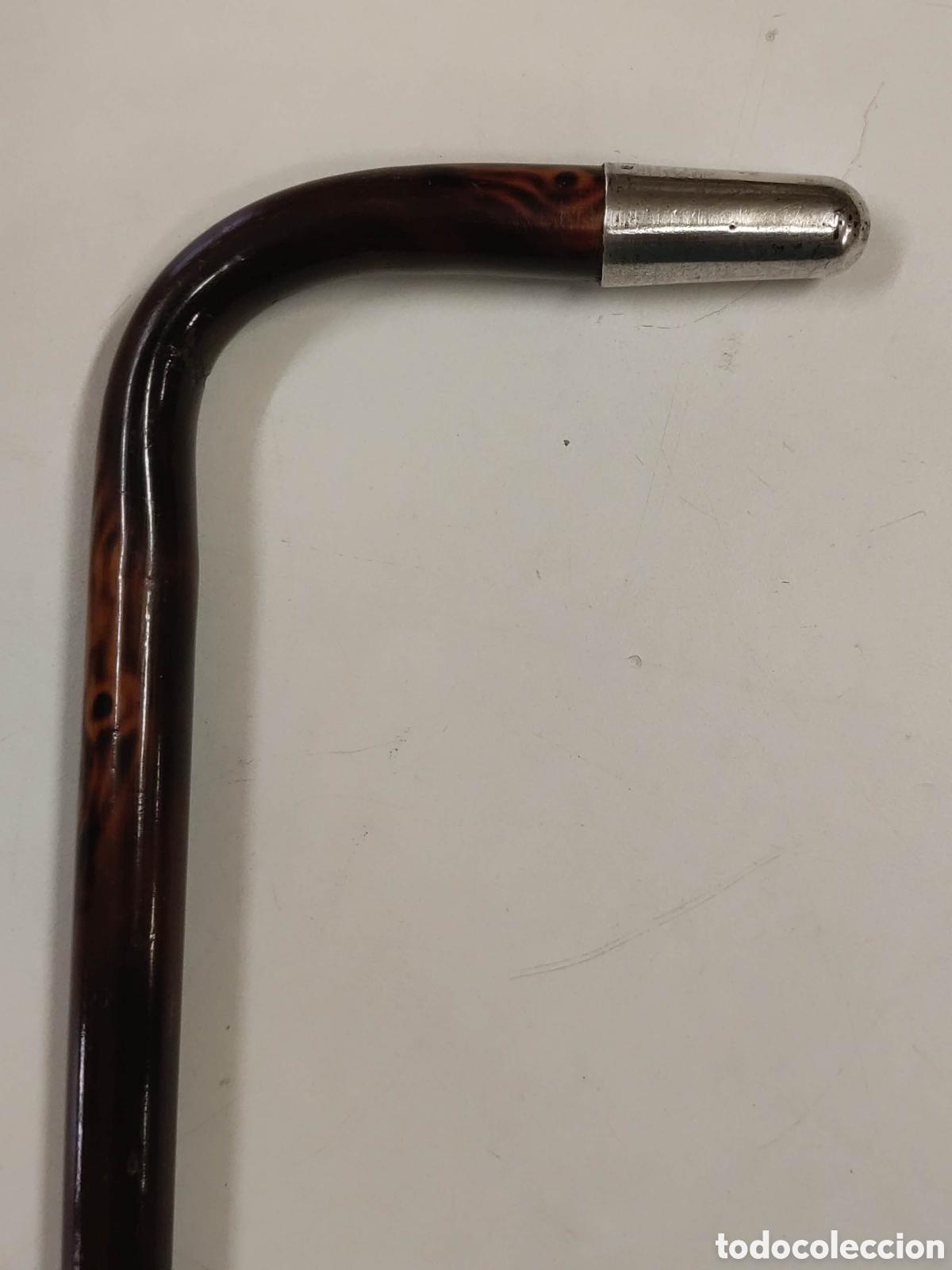Antig&uuml;edades: Bast&oacute;n plata y madera ex&oacute;tica - Foto 1