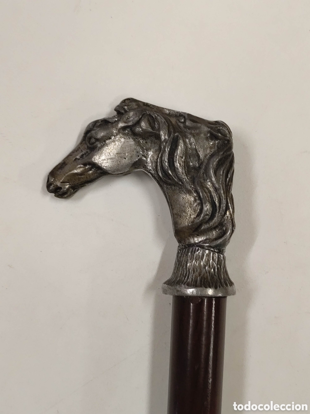 Antig&uuml;edades: Bast&oacute;n cabezas de caballos - Foto 3