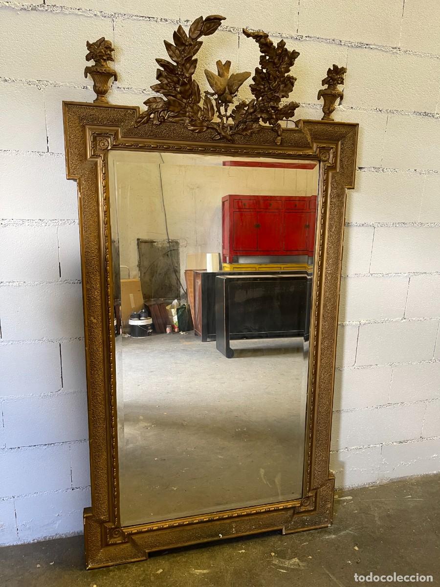Antig&uuml;edades: antiguo espejo madera - Foto 1