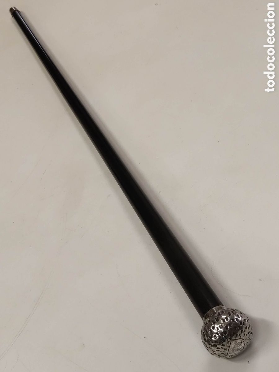 Antig&uuml;edades: Bast&oacute;n madera de &eacute;bano - Foto 5