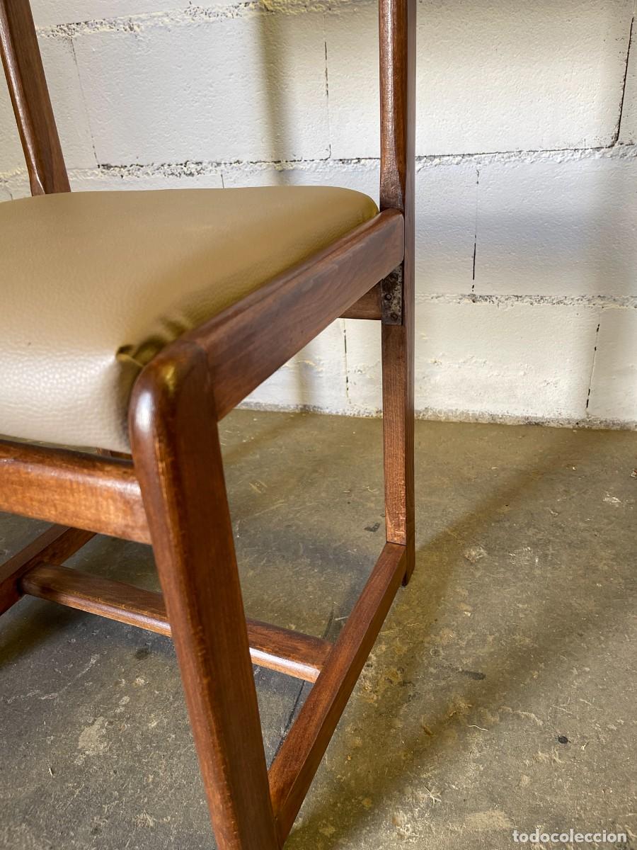 Antig&uuml;edades: set 6 silla mid century restauradas - Foto 8
