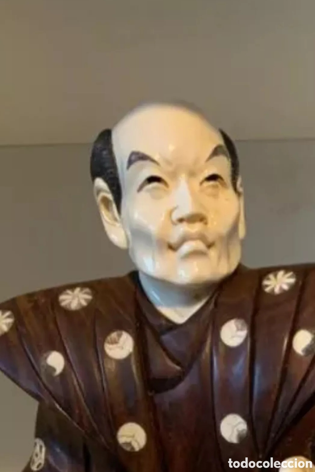 Antig&uuml;edades: Samurai Okimono Japones &Eacute;bano y Marfil - Foto 7