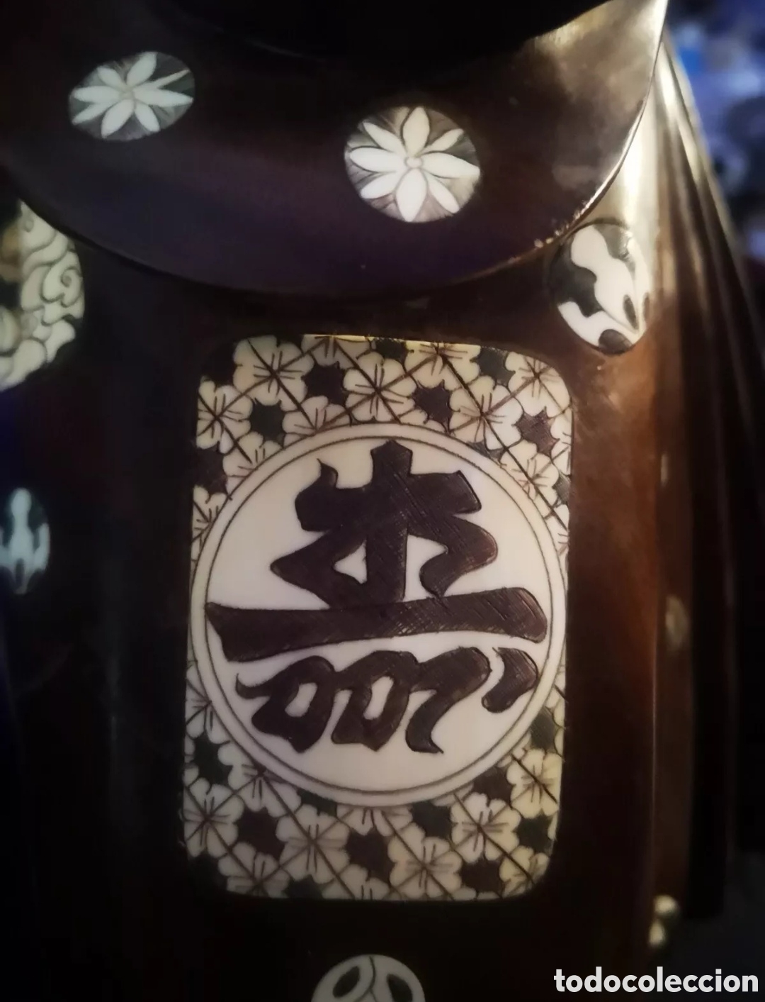 Antig&uuml;edades: Samurai Okimono Japones &Eacute;bano y Marfil - Foto 9