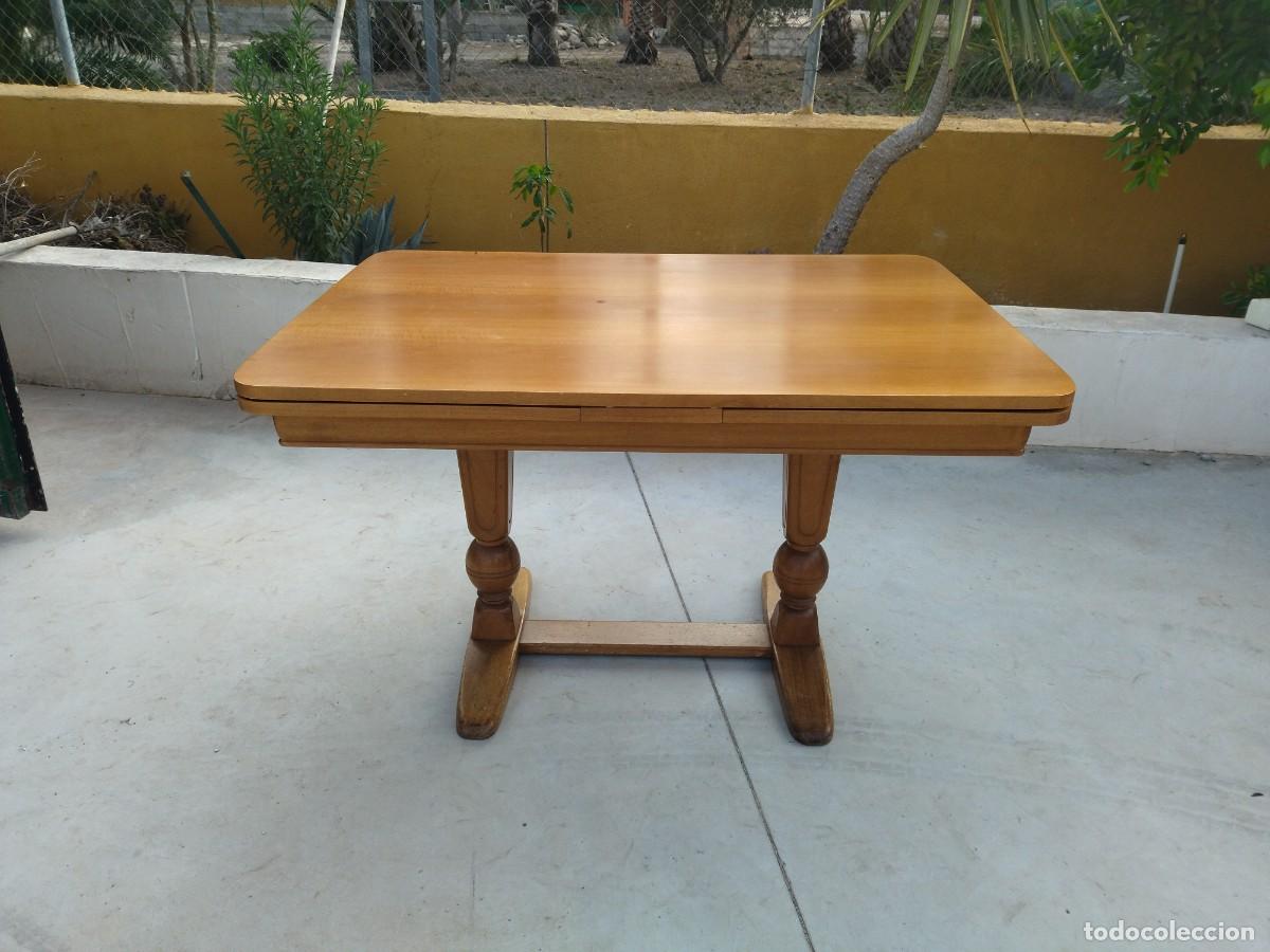 Antig&uuml;edades: Preciosa mesa de madera de roble extensible. - Foto 1