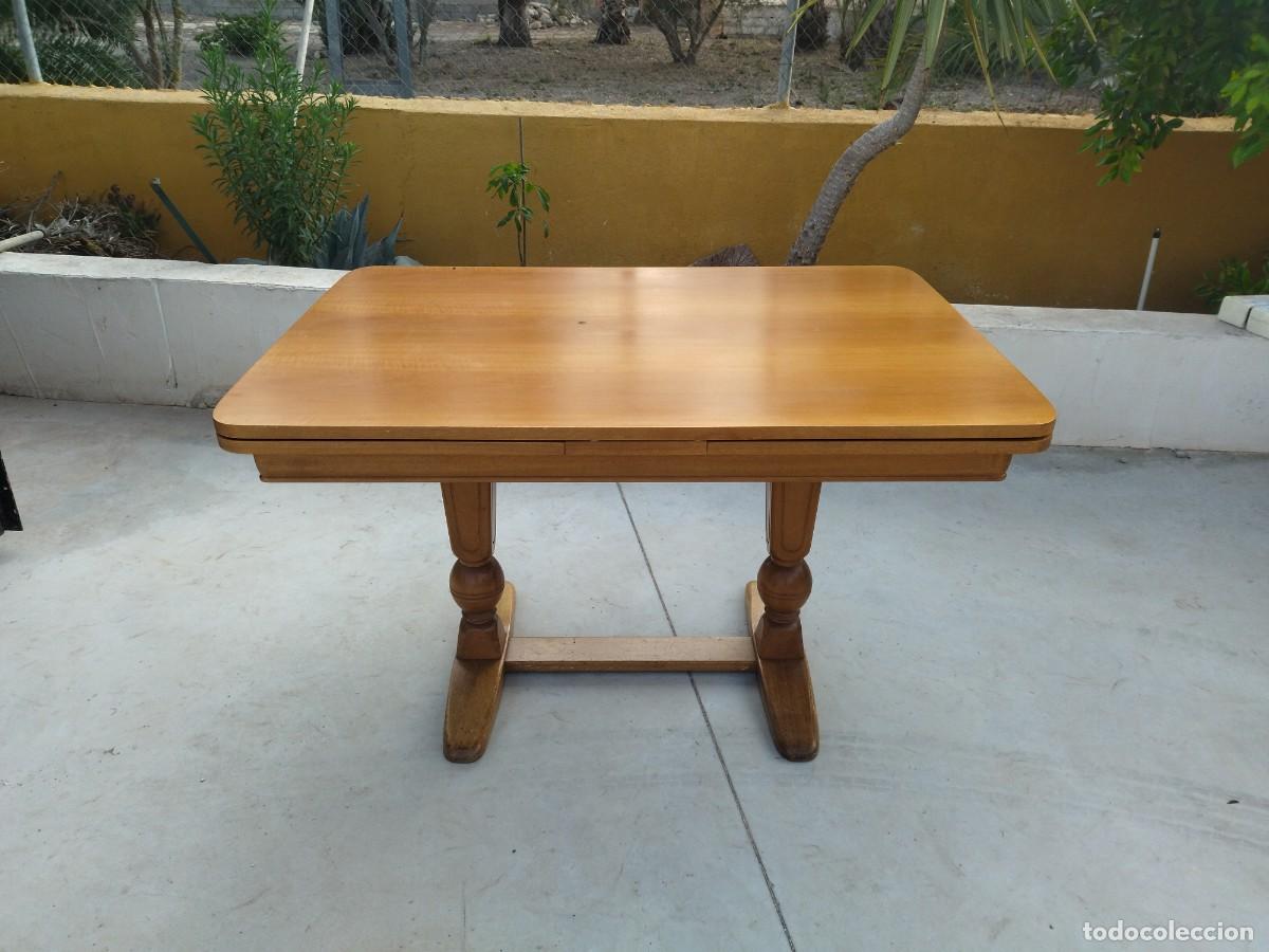Antig&uuml;edades: Preciosa mesa de madera de roble extensible. - Foto 2