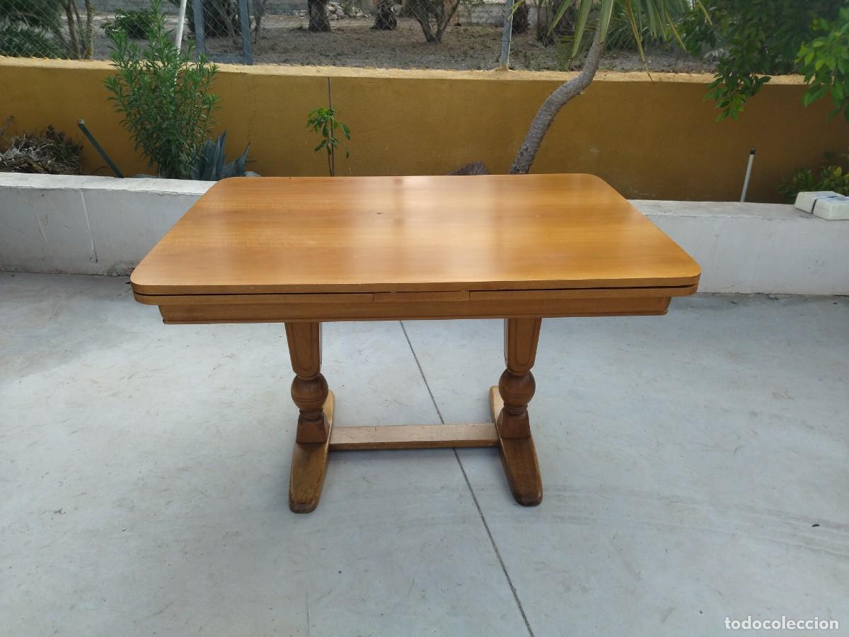 Antig&uuml;edades: Preciosa mesa de madera de roble extensible. - Foto 3