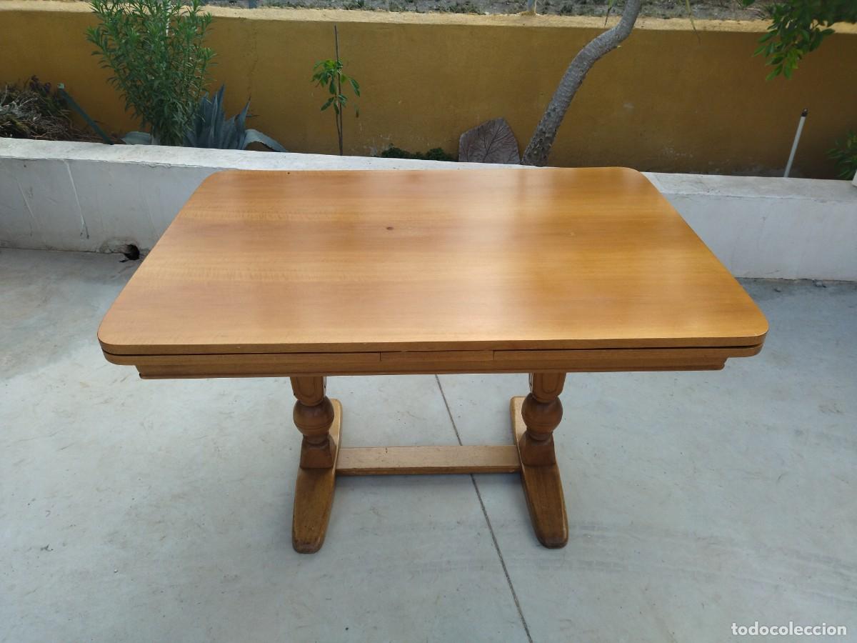 Antig&uuml;edades: Preciosa mesa de madera de roble extensible. - Foto 5