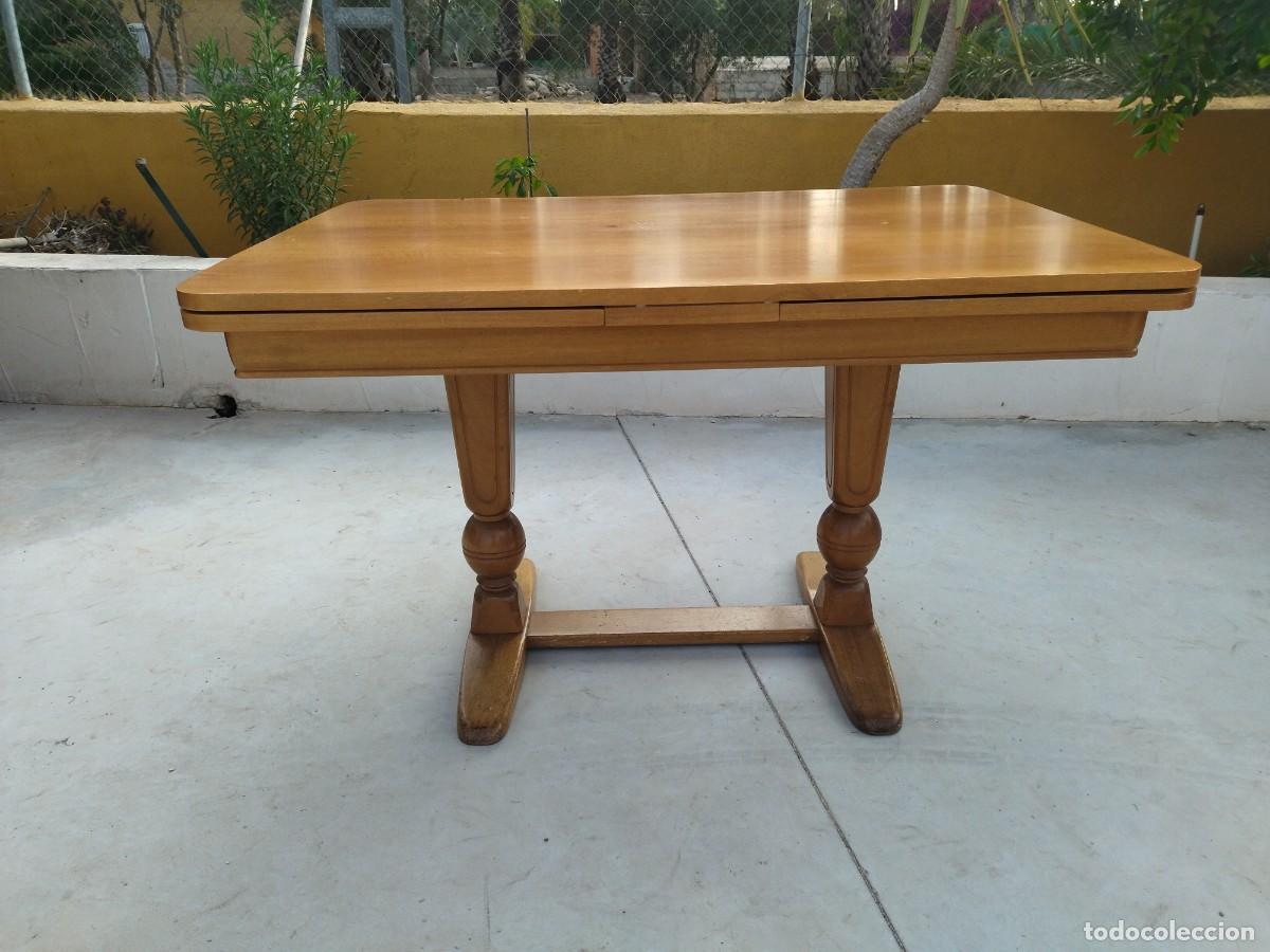 Antig&uuml;edades: Preciosa mesa de madera de roble extensible. - Foto 6