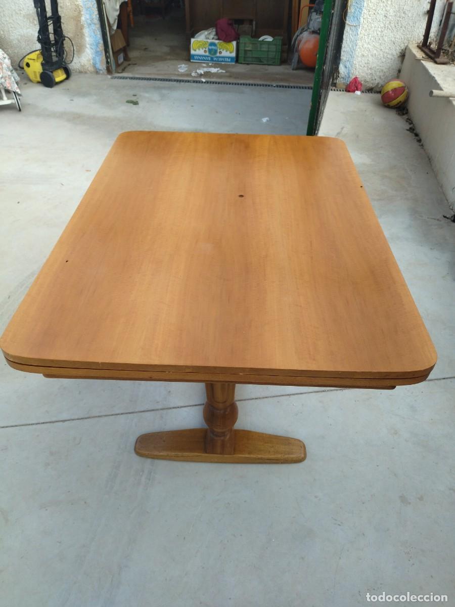 Antig&uuml;edades: Preciosa mesa de madera de roble extensible. - Foto 7