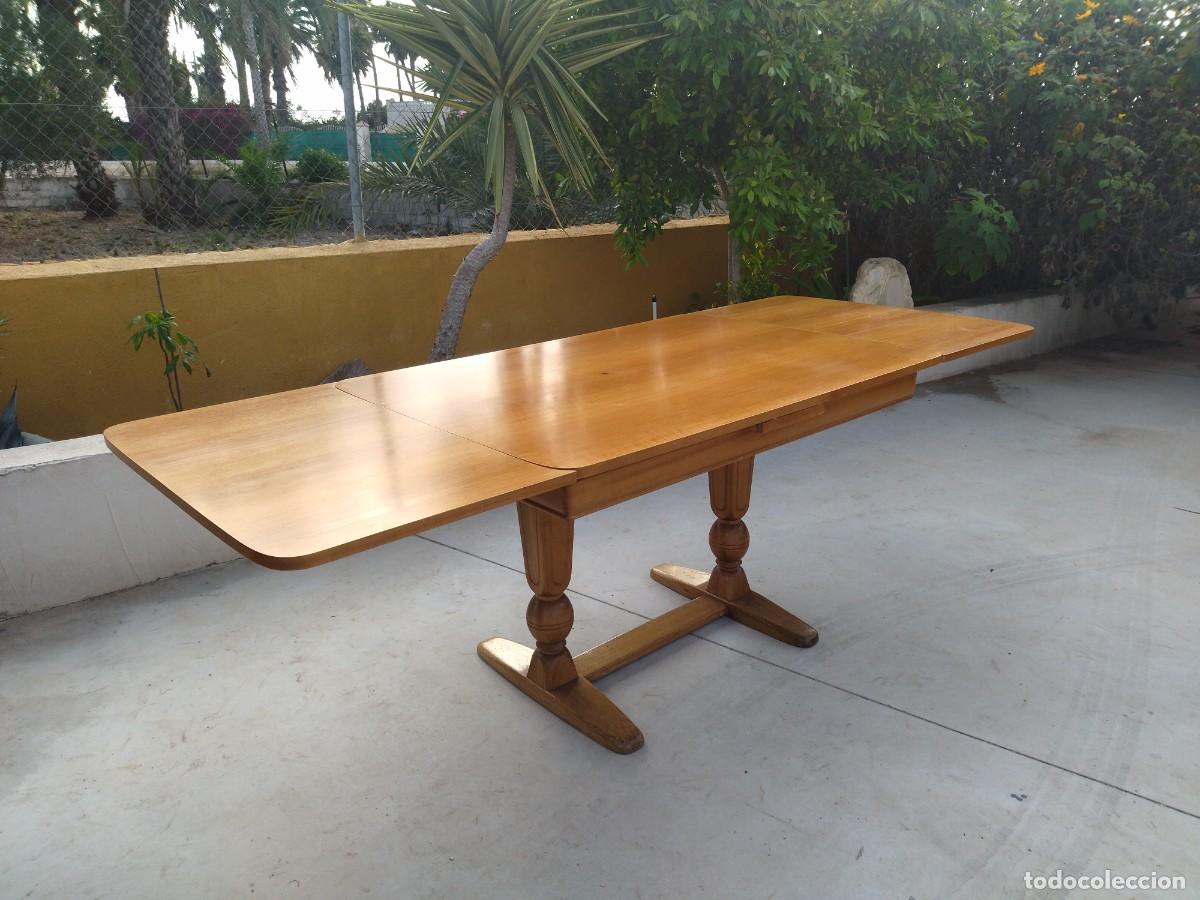 Antig&uuml;edades: Preciosa mesa de madera de roble extensible. - Foto 10