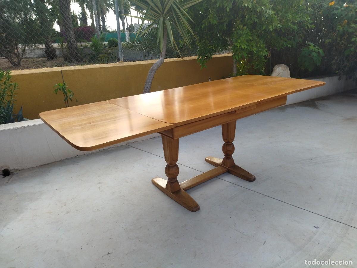 Antig&uuml;edades: Preciosa mesa de madera de roble extensible. - Foto 11