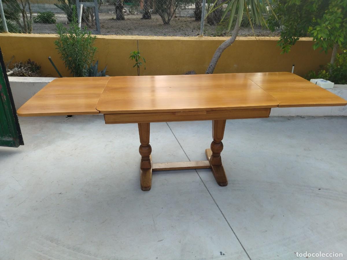 Antig&uuml;edades: Preciosa mesa de madera de roble extensible. - Foto 14