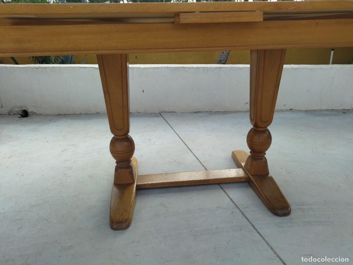 Antig&uuml;edades: Preciosa mesa de madera de roble extensible. - Foto 15