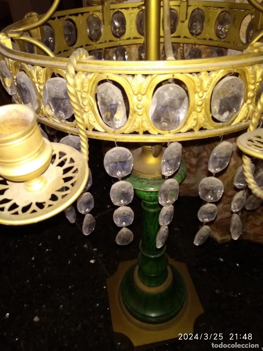 Antig&uuml;edades: Candelabros rusos en cristal y bronce - Foto 5