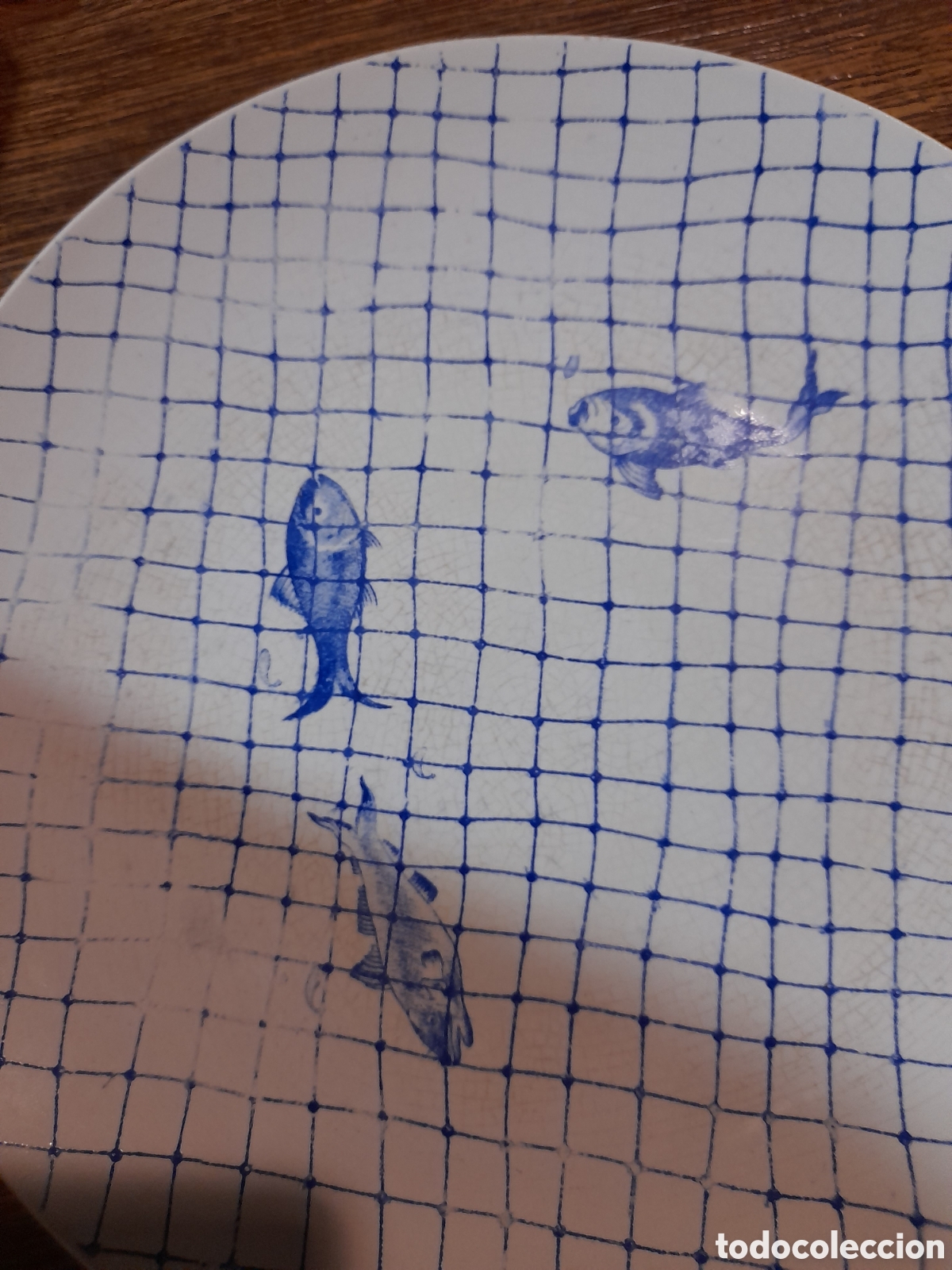 Antig&uuml;edades: Plato pickman peces redes - Foto 3