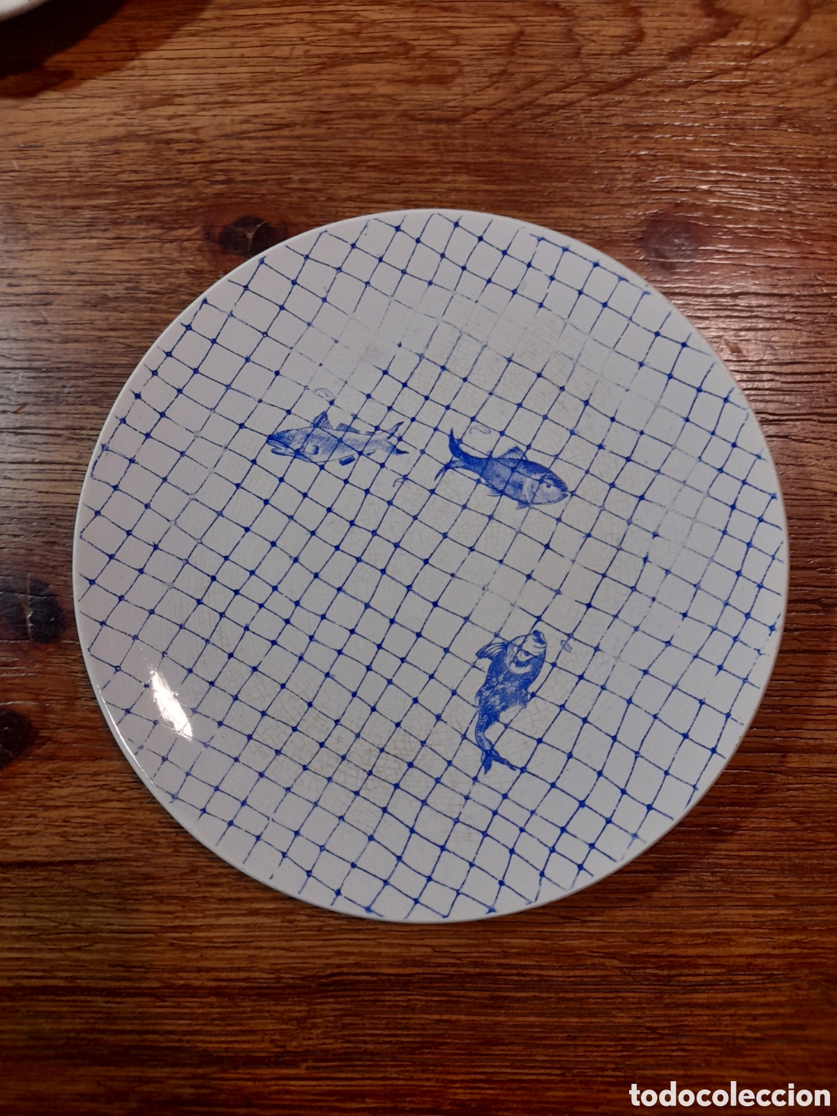 Antig&uuml;edades: Plato pickman peces redes - Foto 1